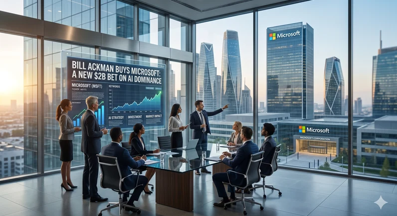 Ackman and Microsoft handshake