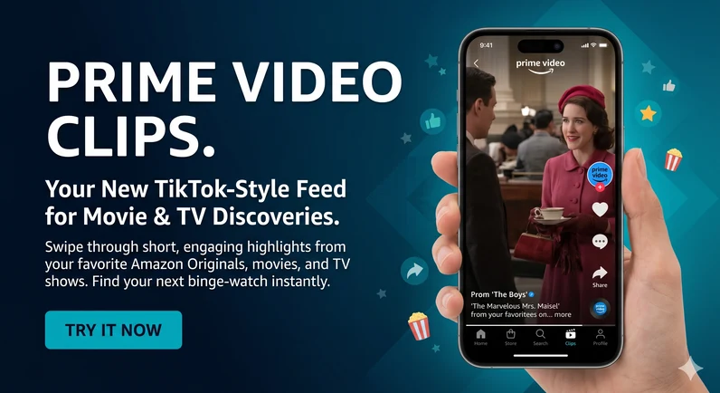 Prime Video Clips: Amazon Adds TikTok-Style Feed